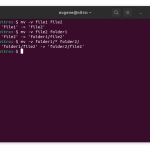 mv command in linux terminal